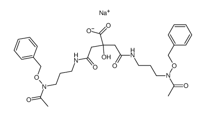 sodium 4-((3-(N-(benzyloxy)acetamido)propyl)amino)-2-(2-((3-(N-(benzyloxy)acetamido)propyl)amino)-2-oxoethyl)-2-hydroxy-4-oxobutanoate结构式