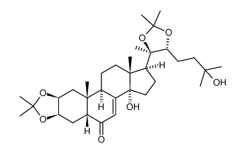 20-hydroxyecdysone 2,3:20,22-diacetonide Structure
