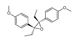 trans-2,3-diethyl-2,3-bis(4-methoxyphenyl)oxirane radical cation Structure