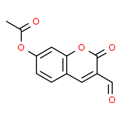 3-Formyl-2-oxo-2H-chromen-7-yl acetate结构式