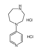 1-(4-PYRIDYL)-HOMOPIPERAZINE DIHYDROCHLORIDE结构式