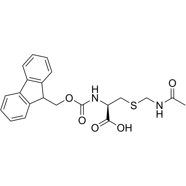 芴甲氧羰基-S-乙酰氨甲基-L-半胱氨酸结构式