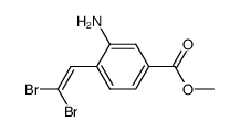 3-amino-4-(2,2-dibromovinyl)-benzoic acid methyl ester Structure