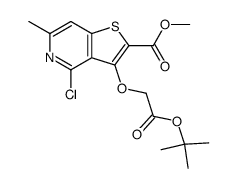 methyl 3-(2-tert-butoxy-2-oxoethoxy)-4-chloro-6-methylthieno[3,2-c]pyridine-2-carboxylate Structure