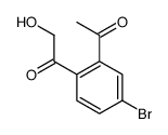 1-(2-acetyl-4-bromophenyl)-2-hydroxyethanone结构式