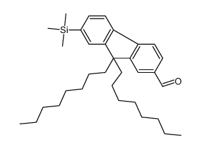 9,9-dioctyl-7-trimethylsilylfluorene-2-carbaldehyde Structure