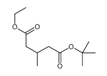 5-O-tert-butyl 1-O-ethyl 3-methylpentanedioate结构式