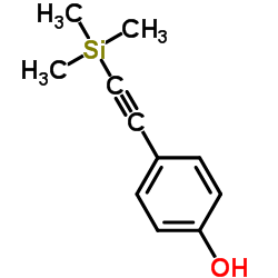 (4-羟苯炔基)三甲基硅烷结构式