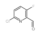 6-氯-3-氟吡啶-2-甲醛结构式