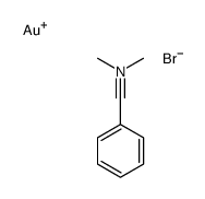 bromo-[dimethylamino(phenyl)methylidene]gold结构式