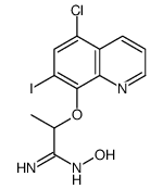 2-(5-chloro-7-iodoquinolin-8-yl)oxy-N'-hydroxypropanimidamide Structure