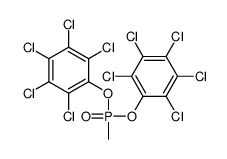 1,2,3,4,5-pentachloro-6-[methyl-(2,3,4,5,6-pentachlorophenoxy)phosphoryl]oxybenzene Structure