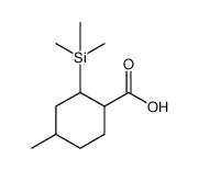 Cyclohexanecarboxylic acid, 4-methyl-2-(trimethylsilyl)结构式