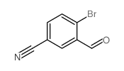 2-溴-5-氰基苯甲醛结构式