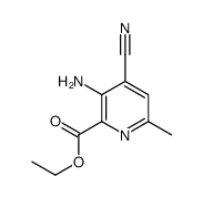 ethyl 3-amino-4-cyano-6-methylpyridine-2-carboxylate结构式
