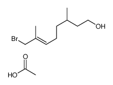 acetic acid,8-bromo-3,7-dimethyloct-6-en-1-ol Structure