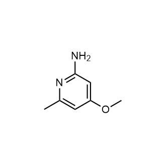 4-甲氧基-6-甲基吡啶-2-胺结构式