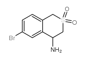 6-BROMO-3,4-DIHYDRO-1H-S,S-DI-OXO-ISOTHIOCHROMEN-4-AMINE HYDROCHLORIDE Structure