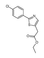 ethyl 2-[2-(4-chlorophenyl)-1,3-thiazol-5-yl]acetate Structure