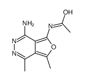 N-(4-amino-1,7-dimethylfuro[3,4-d]pyridazin-5-yl)acetamide结构式