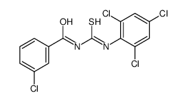 3-chloro-N-[(2,4,6-trichlorophenyl)carbamothioyl]benzamide Structure