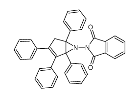 2-(1,2,3,5-tetraphenyl-6-azabicyclo[3.1.0]hex-2-en-6-yl)isoindoline-1,3-dione结构式