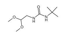N-tert-Butyl-N'-(2,2-dimethoxyethyl)harnstoff Structure