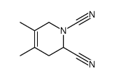 4,5-dimethyl-3,6-dihydro-2H-pyridine-1,2-dicarbonitrile结构式