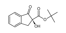 (S)-tert-butyl 2-hydroxy-1-oxo-2,3-dihydro-1H-indene-2-carboxylate结构式