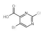 5-溴-2-氯嘧啶-4-羧酸结构式