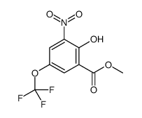 methyl 2-hydroxy-3-nitro-5-(trifluoromethoxy)benzoate结构式