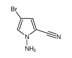 1-AMINO-4-BROMO-1H-PYRROLE-2-CARBONITRILE Structure