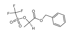 (R)-benzyl α-trifluoromethanesulphonyloxy propanoate结构式