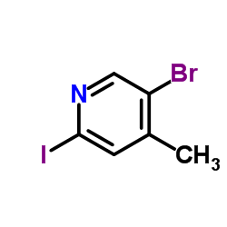 5-Bromo-2-iodo-4-methylpyridine Structure
