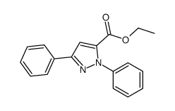 1,3-二苯基-1H-吡唑-5-羧酸乙酯结构式