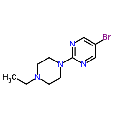 5-Bromo-2-(4-ethyl-1-piperazinyl)pyrimidine结构式
