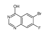 6-溴-7-氟喹唑啉-4-醇结构式
