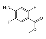 4-氨基-2,5-二氟苯甲酸甲酯结构式