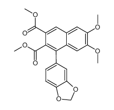 dimethyl 1-(benzo[d][1,3]dioxol-5-yl)-6,7-dimethoxynaphthalene-2,3-dicarboxylate结构式