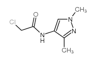 2-氯-N-(1,3-二甲基-1H-吡唑-4-基)-乙酰胺结构式