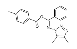 1-(α-p-Methylbenzoyloxybenzylideneamino)-4,5-dimethyl-1,2,3-triazole结构式