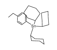 (cyclo-C6H11)3SnC6H4-p-C2H5结构式