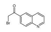 2-溴-1-喹啉-6-基-乙酮结构式