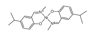 {Ni(OC6H3(5-isopropyl)CHNCH3)2}结构式