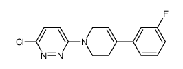 3-chloro-6-[4-(3-fluorophenyl)-3,6-dihydro-1(2 H)-pyridinyl]pyridazine Structure