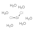 Strontium chloride hexahydrate Structure
