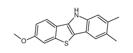7-methoxy-2,3-dimethyl-10H-benzo[4,5]thieno[3,2-b]indole结构式