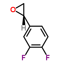 (S)-2-(3,4-二氟苯基)环氧乙烷结构式