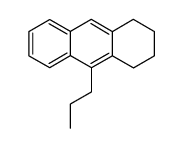1,2,3,4-Tetrahydro-9-n-propylanthracene结构式
