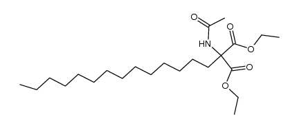 diethyl 2-tetradecyl-2-acetamidomalonate Structure